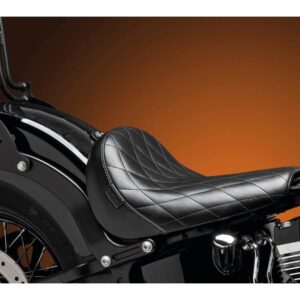 Bare Bones Solo Seat Diamond Stitch Black Vinyl