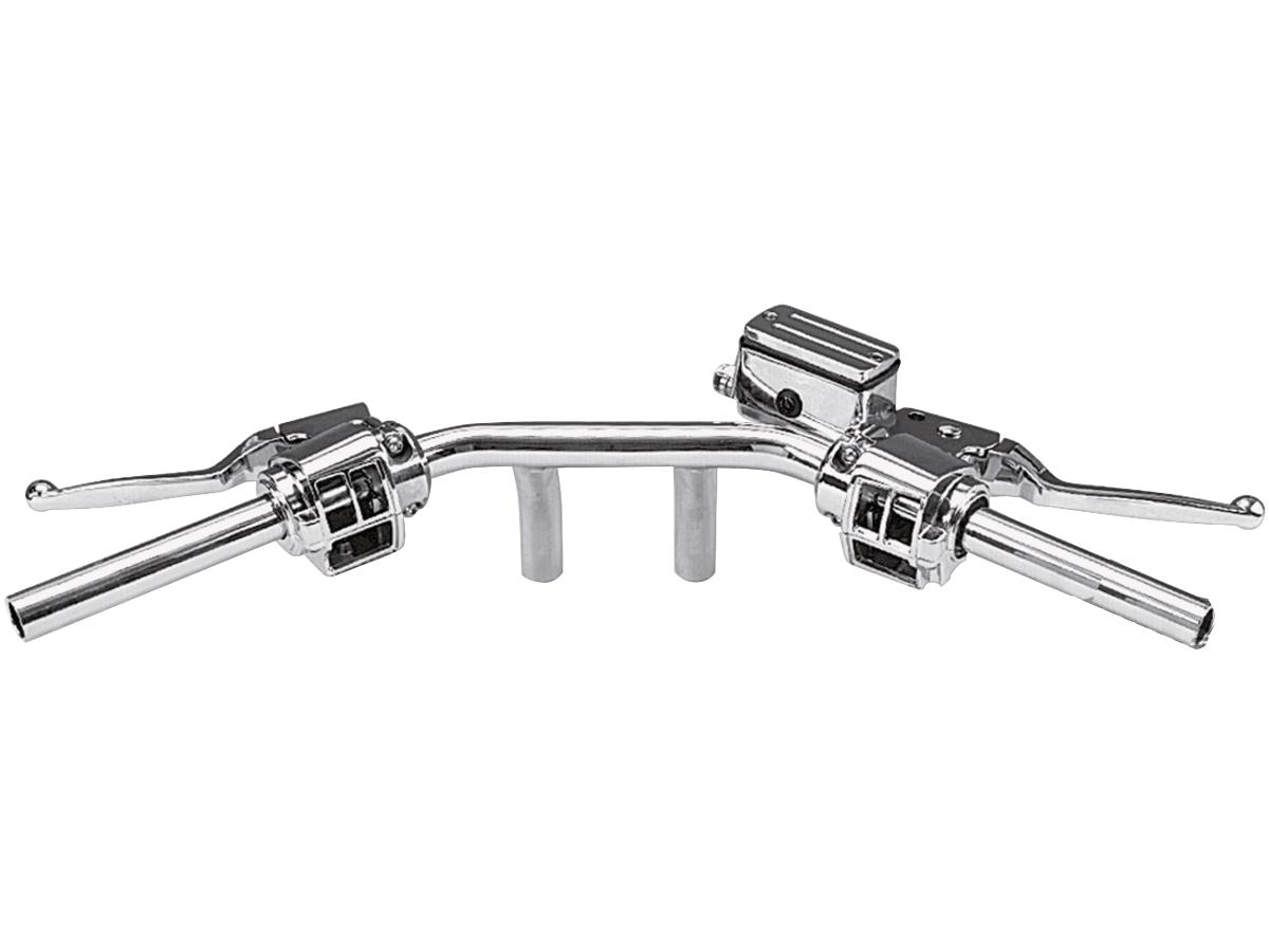 82-95 Early Style Handle Bar Control Kit Chrome 11/16" Dual Disc