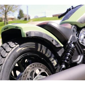 Bobber Rear Fender Clear without Taillight Black Gloss