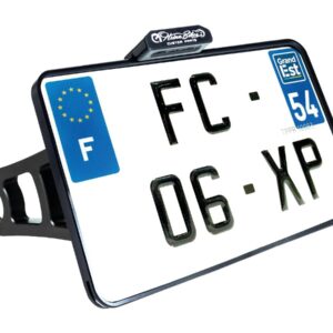 Side Mount License Plate Kit France specification 210x130mm Black Anodized