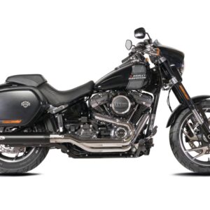 Single Slip-On Muffler Set Chrome Revolver End Cap Chrome