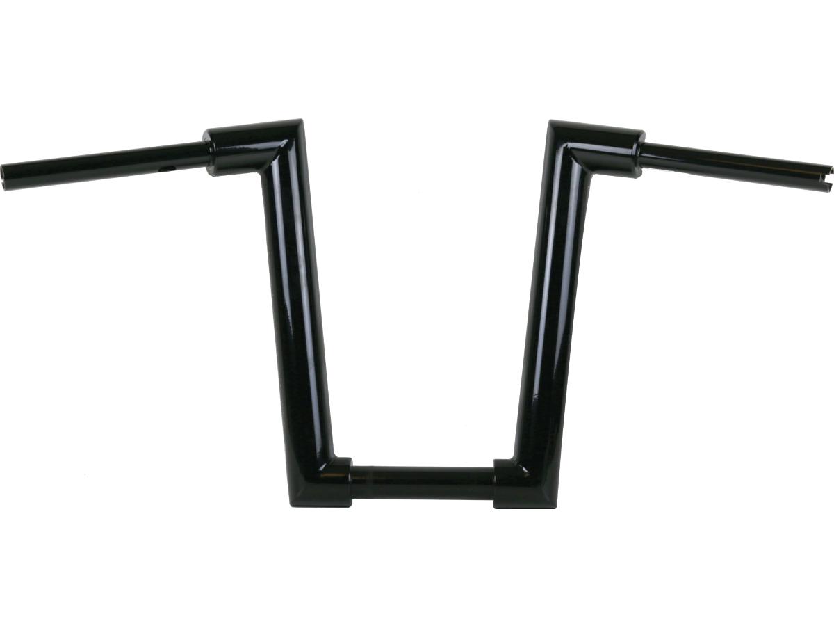 2" Str8UP Handlebar for Softail Tall (380mm), Width Lower Tube 260 mm Black Powder Coated Cable Clutch Throttle By Wire