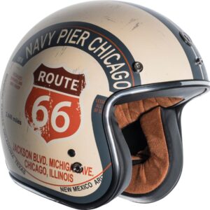 Del Mar (T-50) ECE Open Face Helmet Pacific Coast Highway Graphic