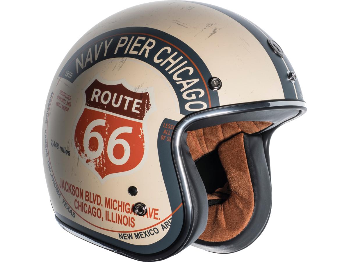 Del Mar (T-50) ECE Open Face Helmet Pacific Coast Highway Graphic
