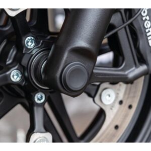 Smooth Front Axle Cover Without Ricks Logo Black Satin