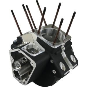 Evolution Standard 3.500" Bore Engine Case for 5-Piece Flywheel 84-91 Bottom Breather Black