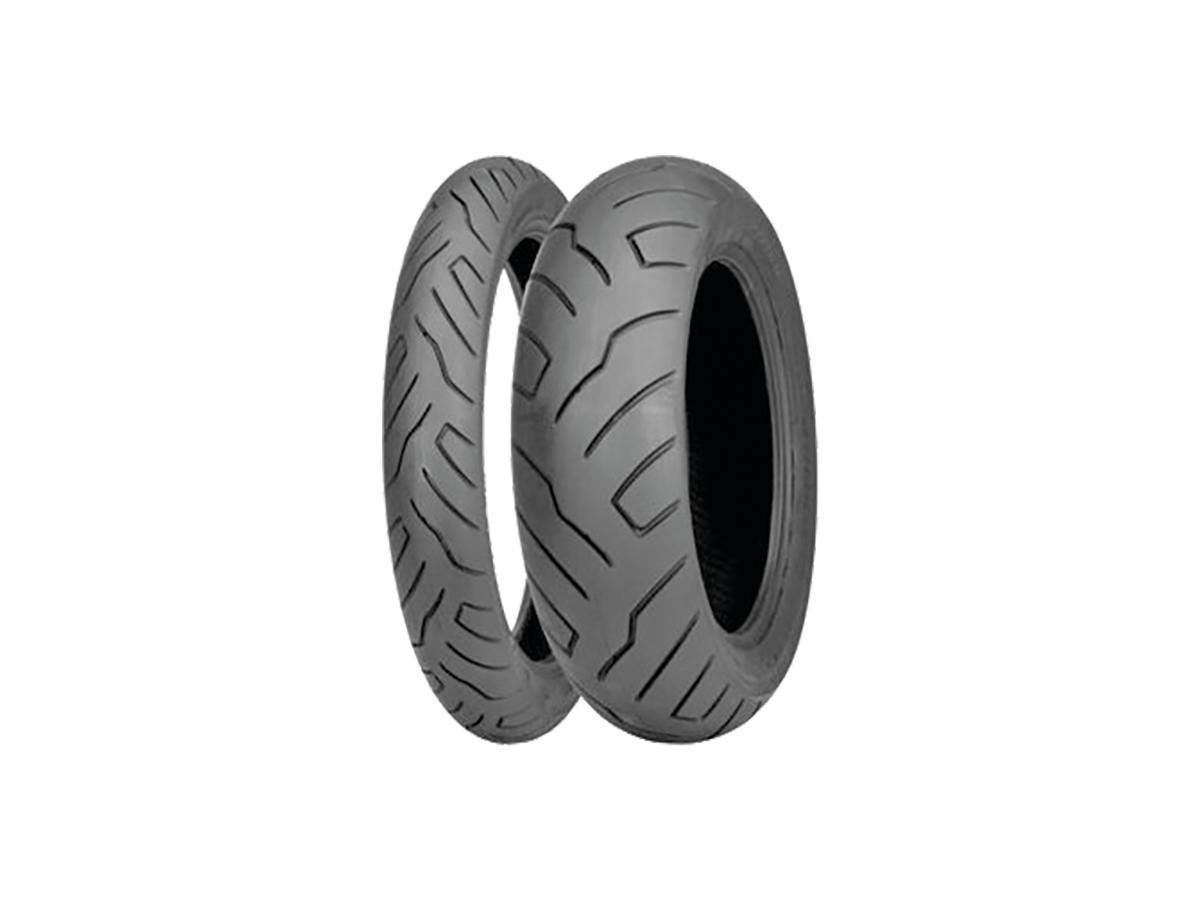 SR-999 Long Haul Tire 130/90HB16 73H TL Black Wall Front