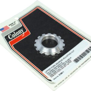 Upper Fork Bearing Adjustment Nut Zinc Plated