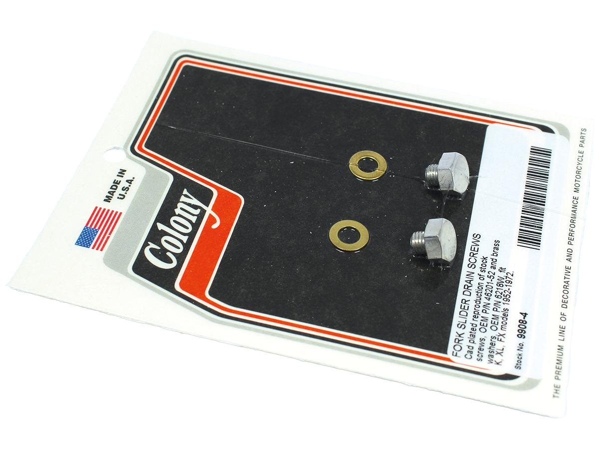 Fork Slider Drain Screws Cadmium Plated