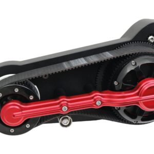 Single Belt Belt Drive Kits Bobber Base Plate Matte Black Powder Coated