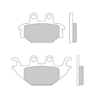 Semi Metallic Compound G1054 Brake Pad Organic Rear