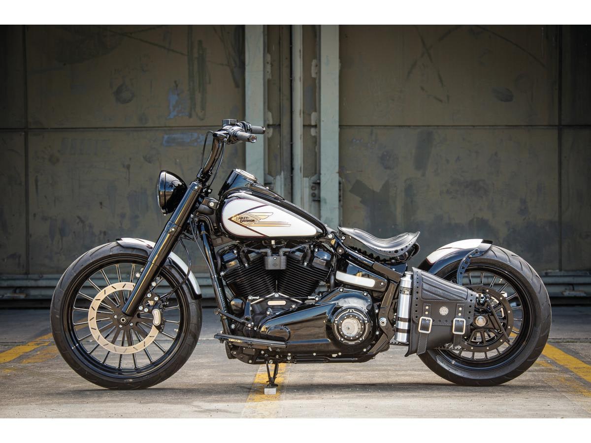Steel Front Fender for Softail Models Long Version for Slim, Deluxe, Heritage Raw 21"