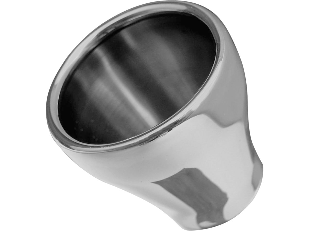 ENDCAP TRUMPET Billet End Caps Trumpet Show Chrome 60 mm