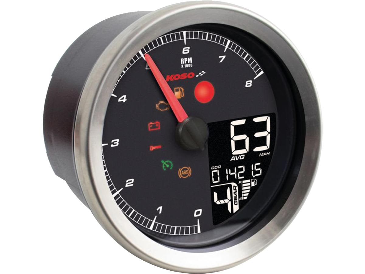 HD-01-04 Speedometer/Tachometer for HD-1-04 Scale: 225 mph; 360 km/h; Scale Color: black 85.7 mm