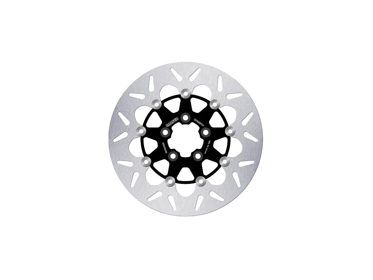 Disc Round DF FLV Floating Brake Disc 5-Hole Black Rear