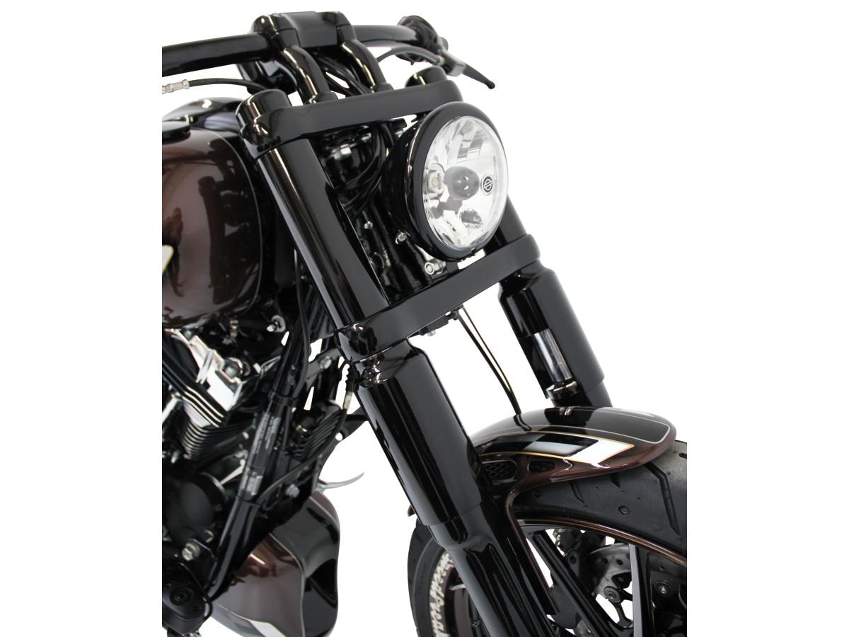Lower Fork Cover Black Gloss Powder Coated