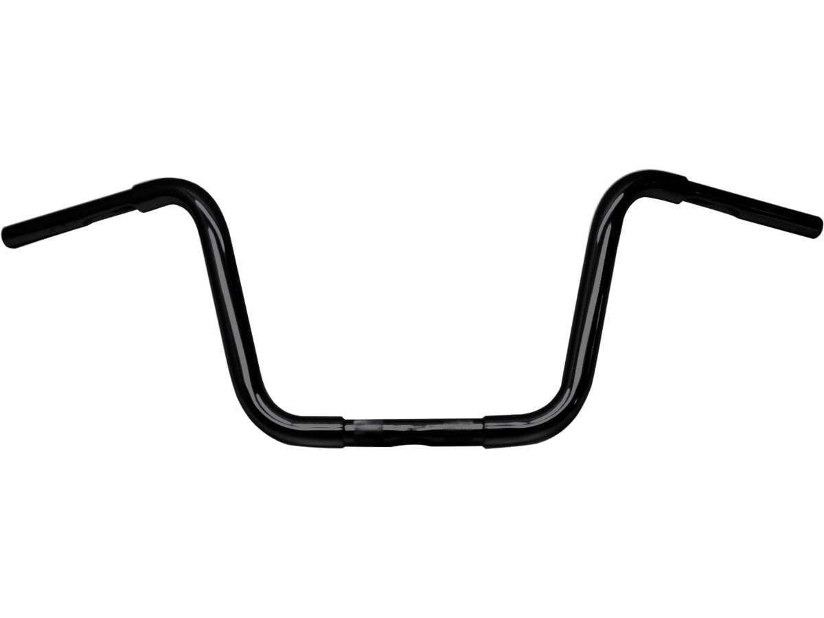 310 Fat Ape Hanger Handlebar with 1" Clamp Diameter Dimpled 3-Hole Black Powder Coated 1 1/4" Throttle By Wire