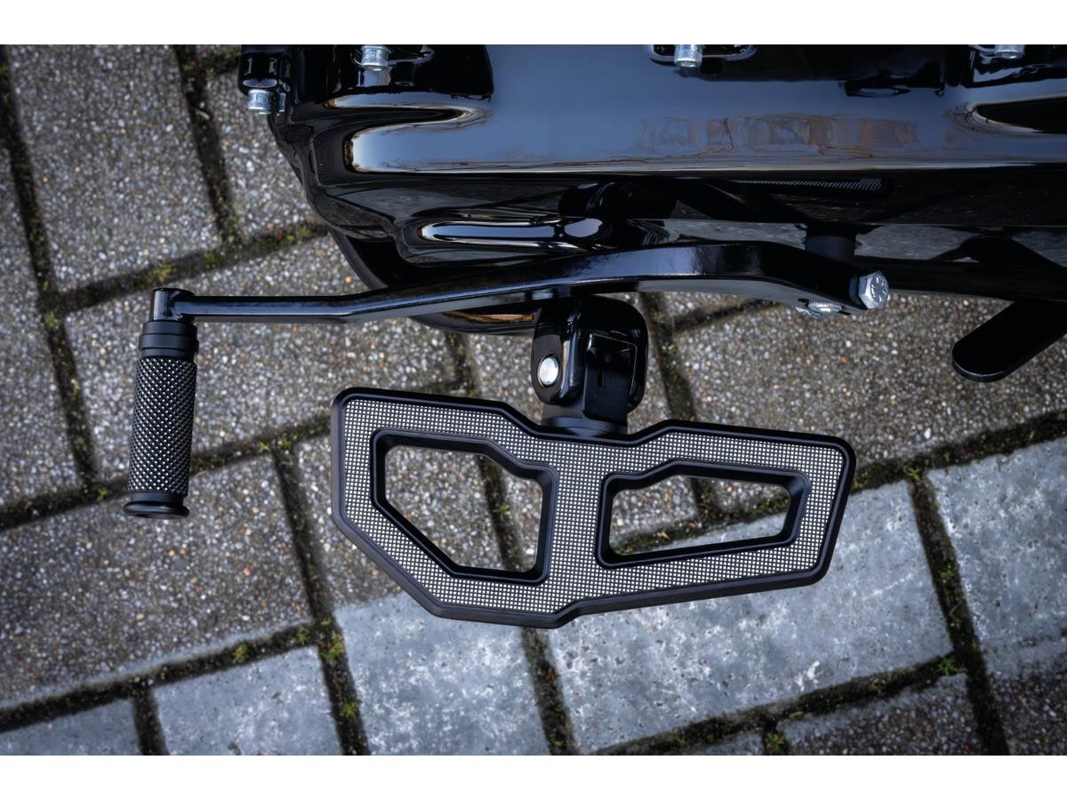 Mini Floorboard Footpeg Set Black Satin