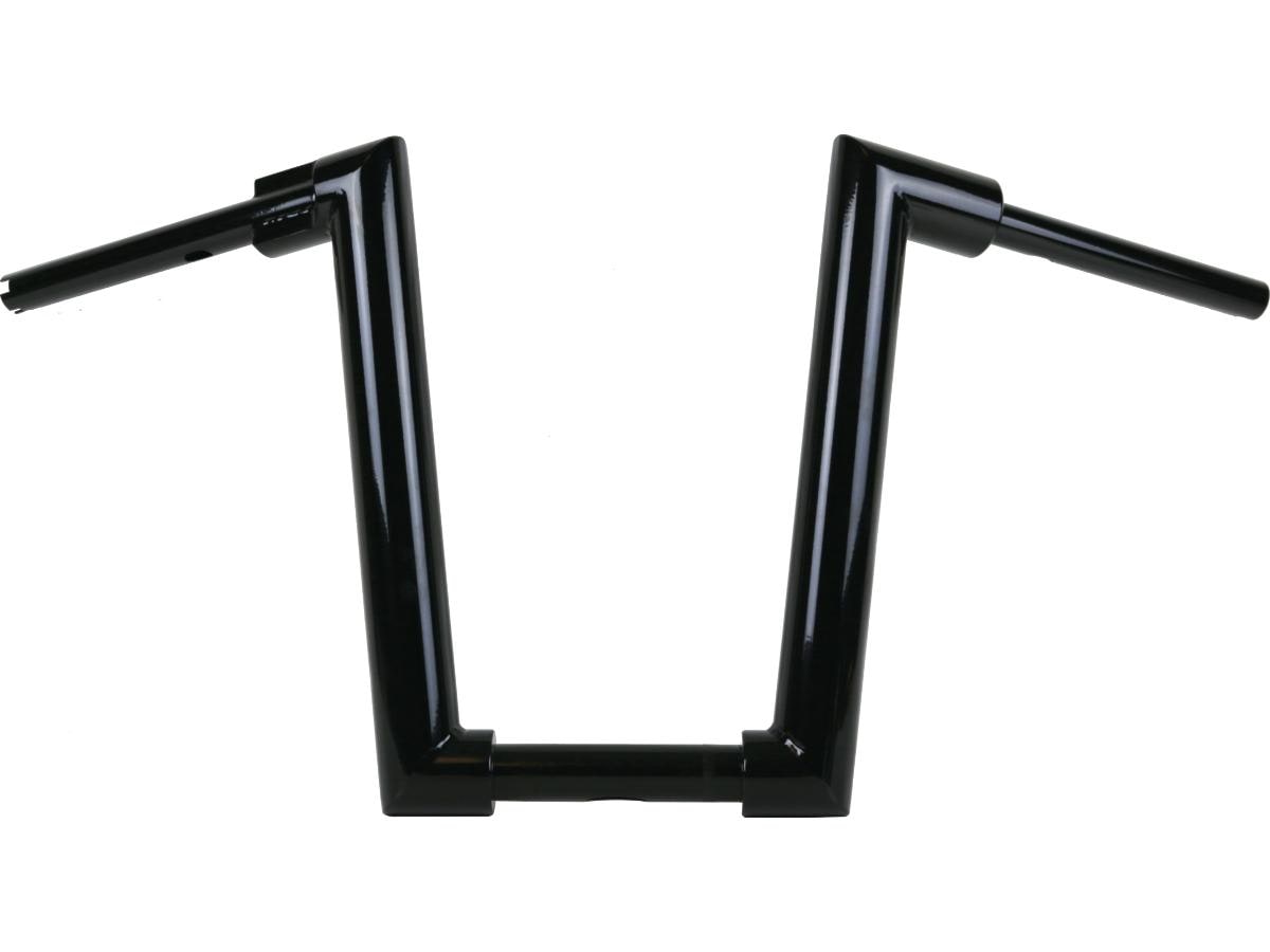 2" Str8UP Handlebar for Softail Tall (380mm), Width Lower Tube 300 mm Black Powder Coated Cable Clutch Throttle By Wire