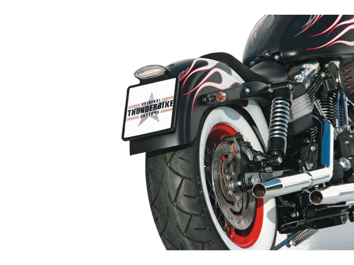 Down and Inside License Plate Kit 220 x 200mm Black