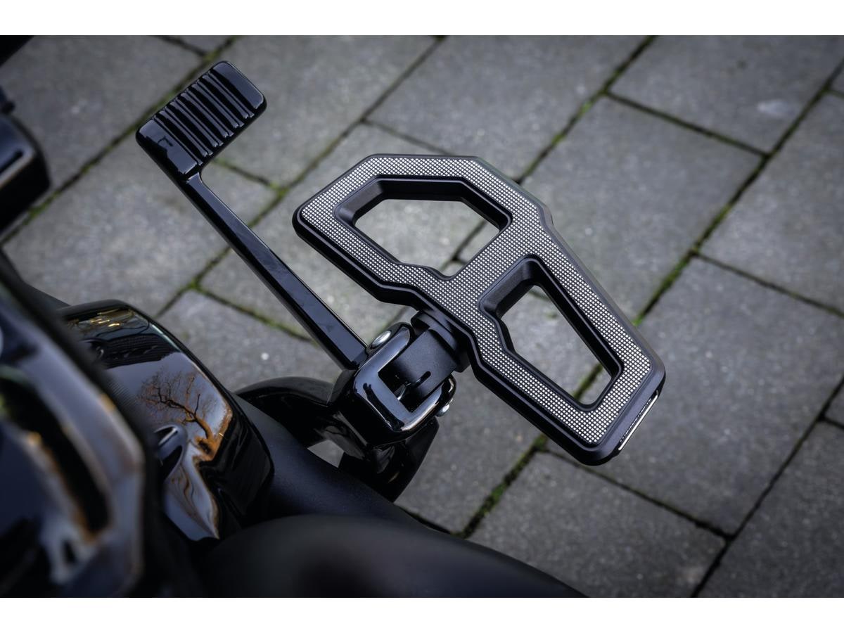 Mini Floorboard Footpeg Set Black Satin
