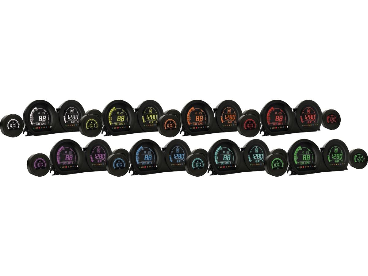 HD-03 4-Meter Instrument Kit 8 Color Changeable Display