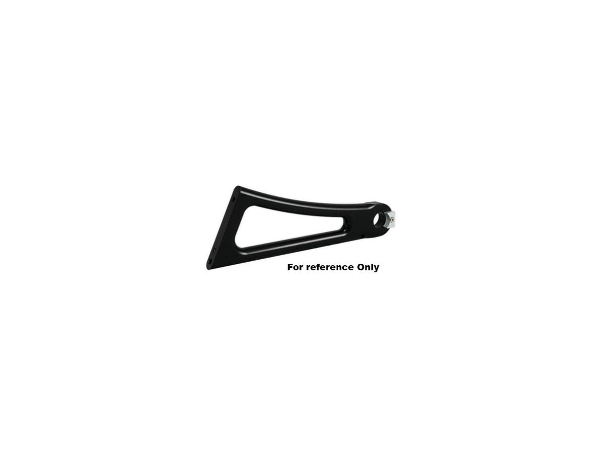 Axle Mount Side Mount License Plate Bracket For 3/4" Axle Diameter Black