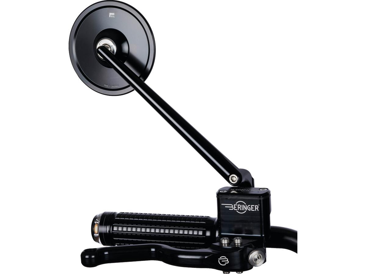 mo.view classic Mirror 180 mm Stem Length, standard Anodized Black