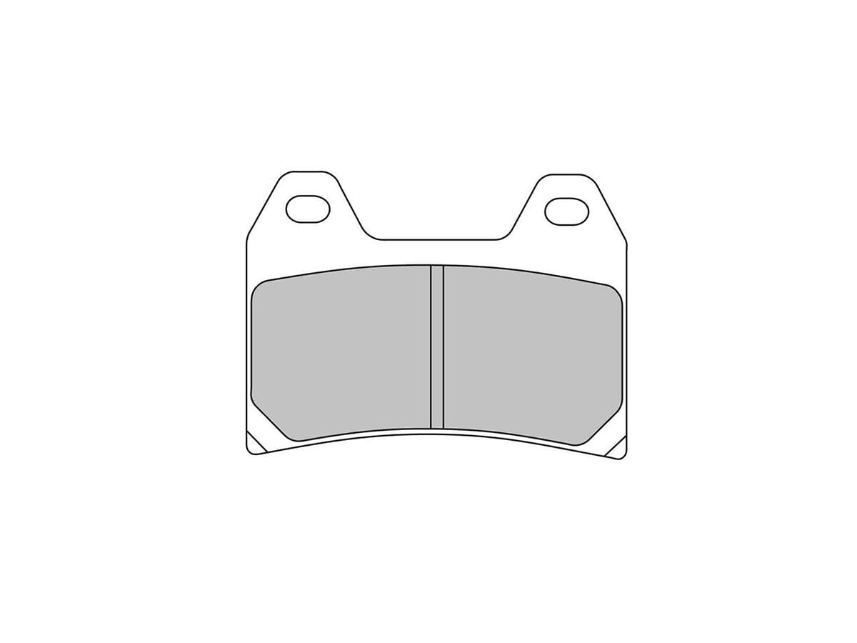 Road Platinum Mid-Metallic Brake Pads Organic Front