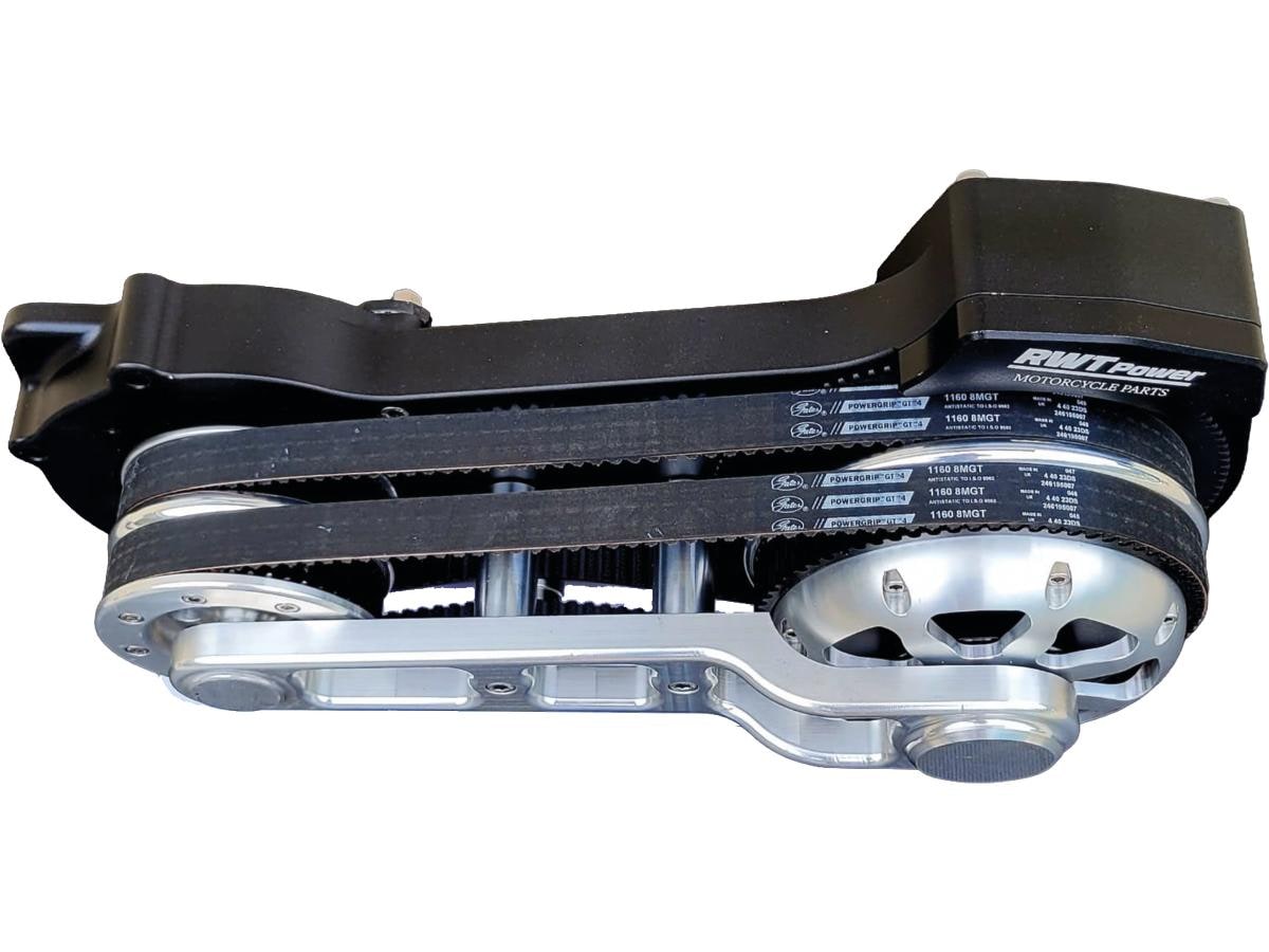 Dual Belt Belt Drive Kits Bobber Base Plate Aluminium