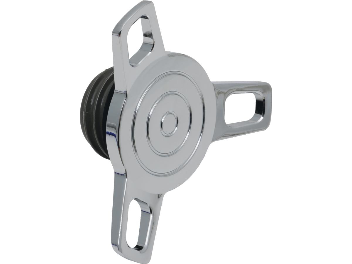 Spinner Gas Cap Right side cap only (Vented) Chrome