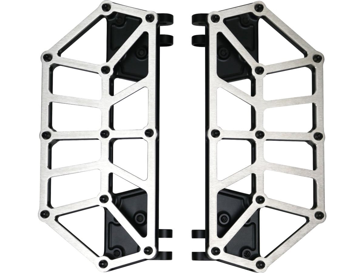 Next Level NXL Floorboards Brushed Stainless Steel Cover Black Anodized
