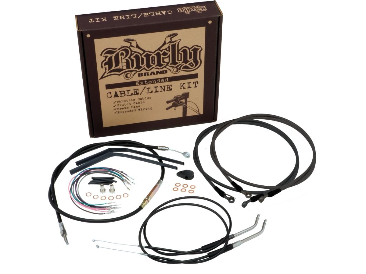18" Gorilla Bar Cable Kit Black Vinyl Non-ABS Cruise Control