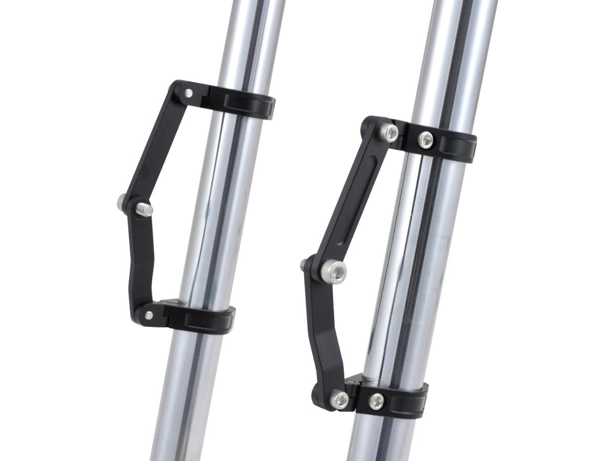 Adjustable CNC Headlight Braket 41mm Fork Mount Black Anodized