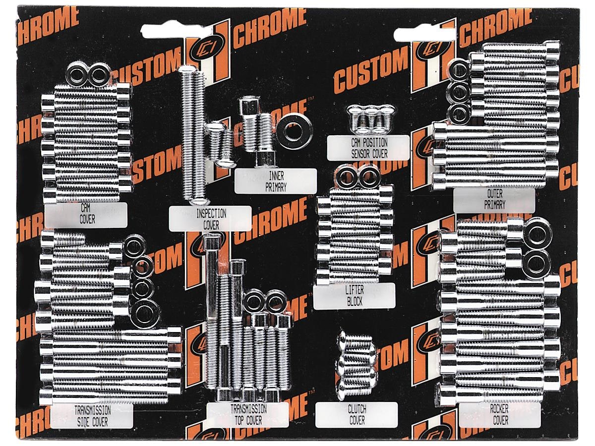 Smooth Transmission Mounting Hardware Kit Chrome