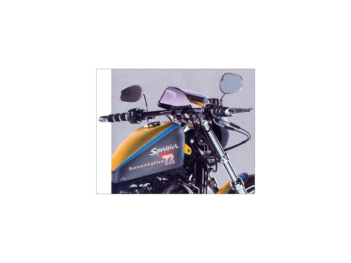 1" Drag Bar Handlebar Dimpled Chrome 820 mm Throttle Cables