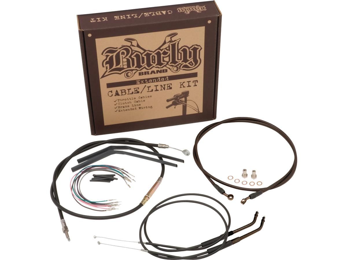 14" Gorilla Bar Cable Kit Black Vinyl ABS