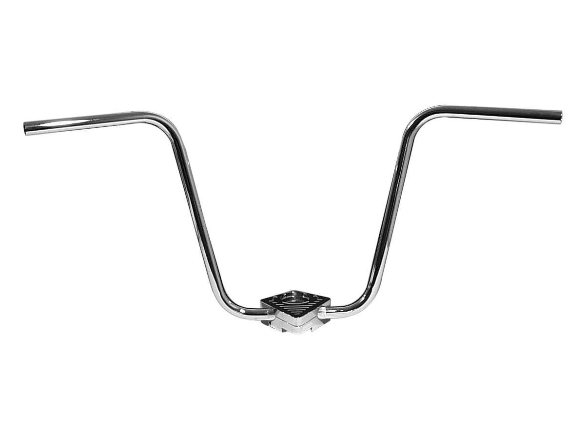 460 Ape Hanger Handlebar Non-Dimpled Chrome 1" Throttle Cables
