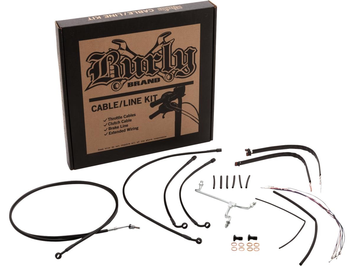 18" Gorilla Bar Cable Kit Black Vinyl ABS