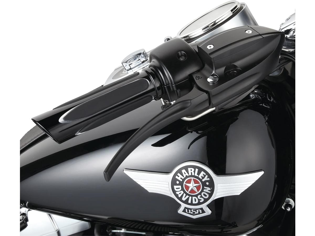 Deep Cut Comfort Grips Black 1" Throttle By Wire (Switch Housing Sensor)