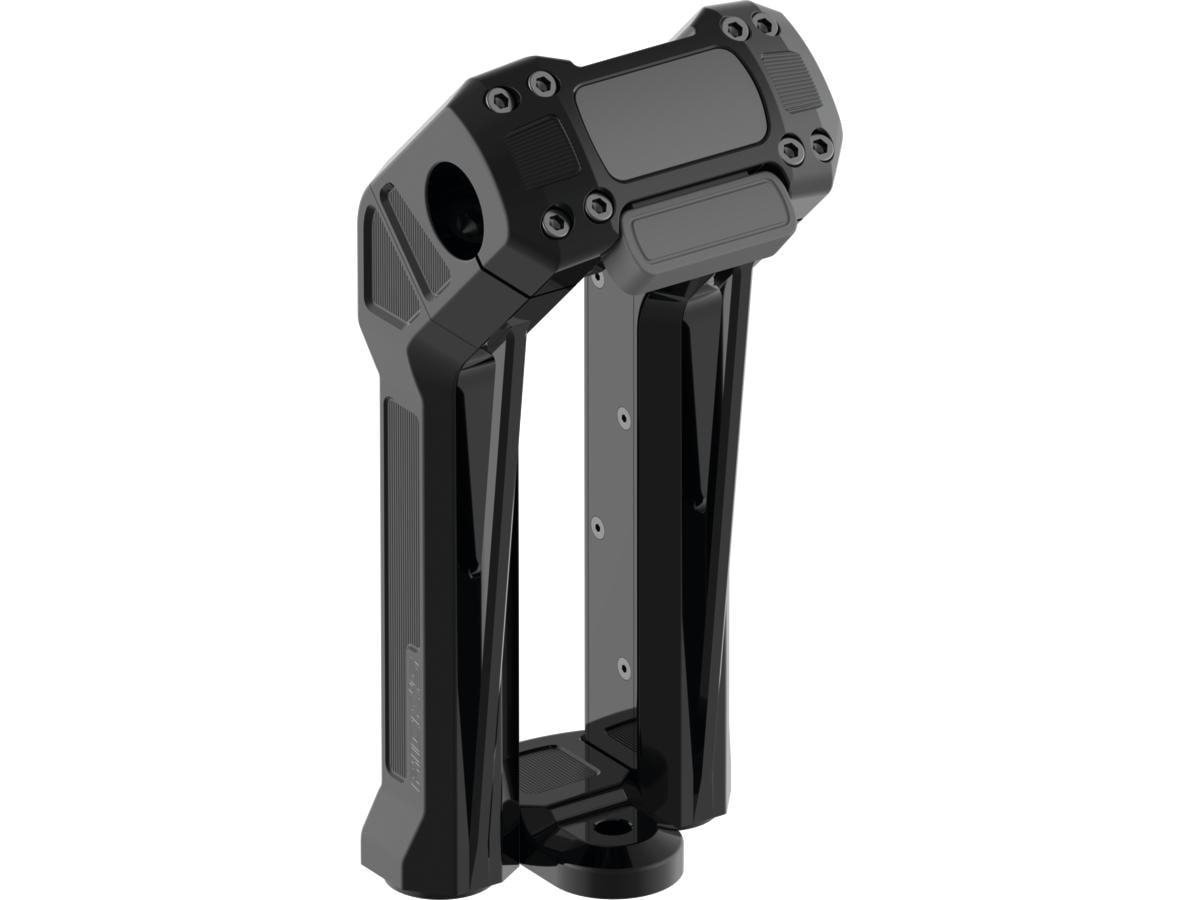 Club Style Pullback Riser Kit for Digital Speedometer 8,5" Height, 1 1/4" Clamp Diameter Black Anodized