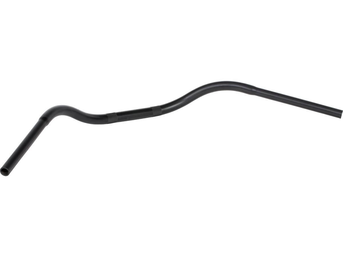 1" Beach Bar Handlebar Non-Dimpled 3-Hole Black 1" Throttle By Wire Throttle Cables