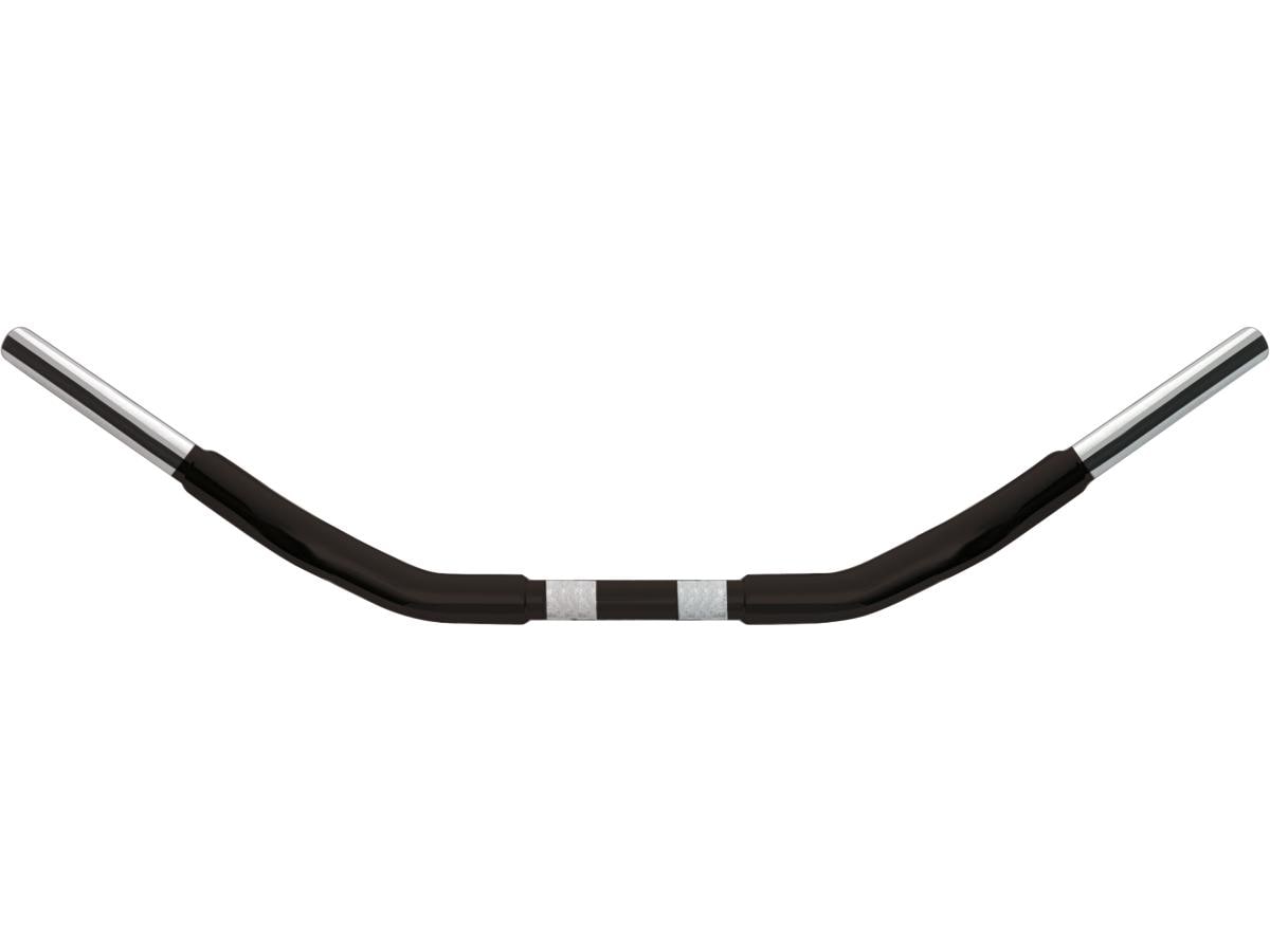 1 1/4" Chubby Street Fighter Handlebar Non-Dimpled 3-Hole Black Powder Coated 1 1/4" Throttle By Wire Throttle Cables