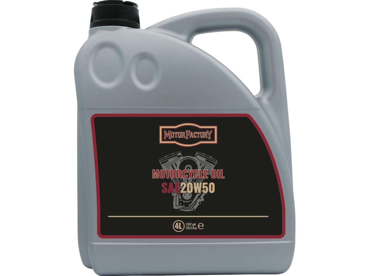 Motorcycle Engine Oil SAE 20W50 4 x 4 Liter (1.057 gal.)