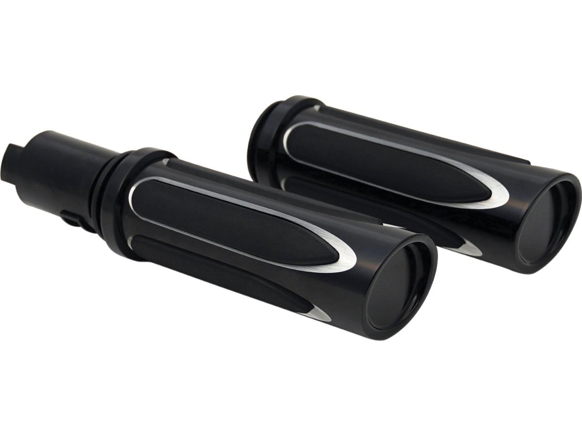 Deep Cut Comfort Grips Black 1" Throttle By Wire (Switch Housing Sensor)