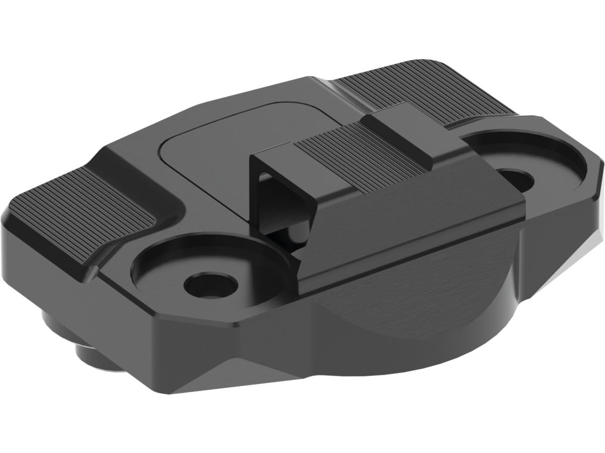 Reduced Reach Club Style Riser Relocation Plate 40 mm Offset Black Anodized
