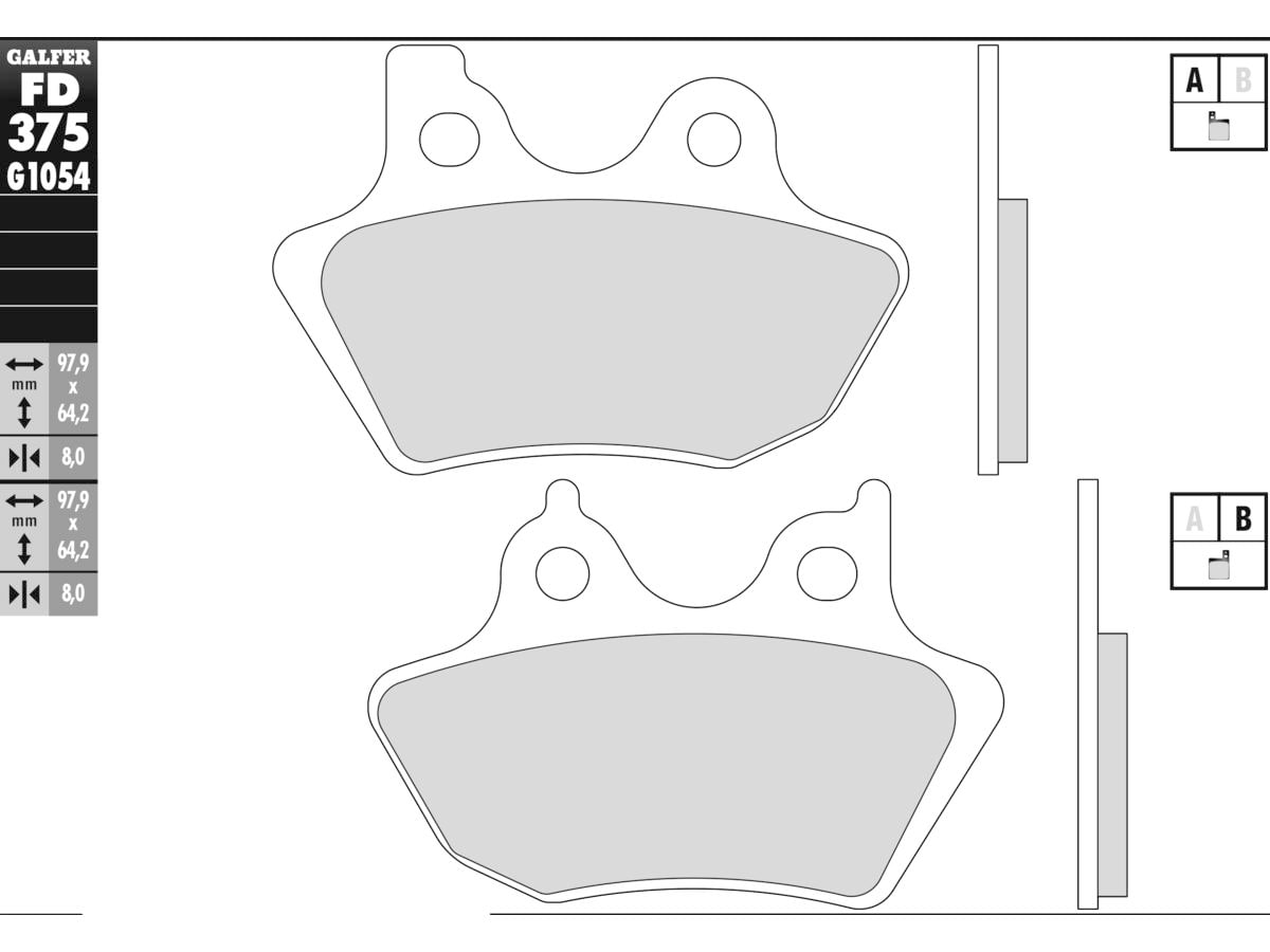Semi Metallic Compound G1054 Brake Pad Organic Rear