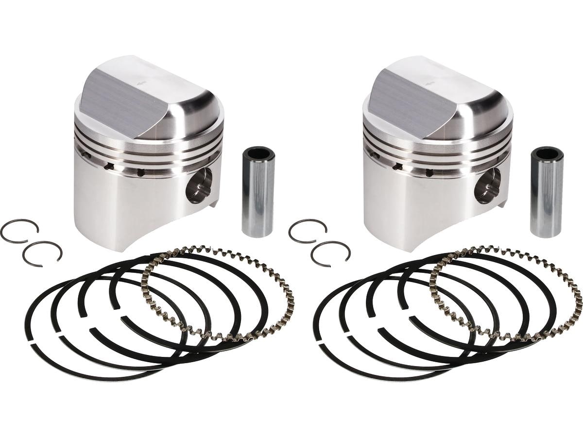 Forged Piston Kit for Sportster Engines Stroke 3,813" Bore 3,2075" (81,4705 mm ), Large Dome +50,7cc 10:1 +.020 mm 1000 ccm (61 cui)