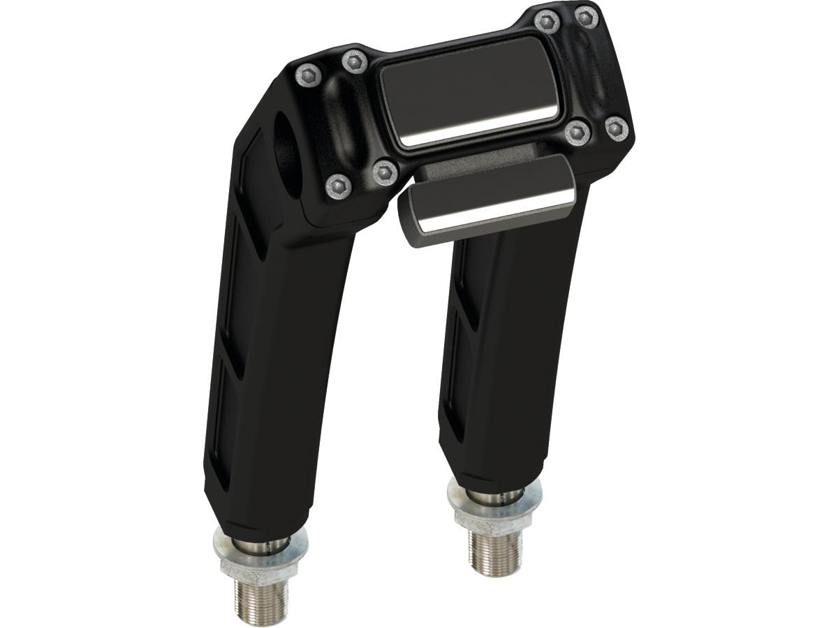 Clubstyle Riser Kit Height: 9", For 1 1/4" Handlebar, Digital Instrument Black Satin