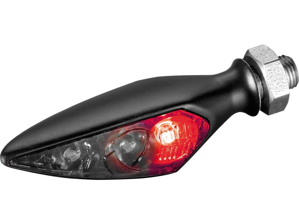 Rhombus S Dark LED Turn Signal/Taillight/Brake Light Rear Left Black Smoke LED